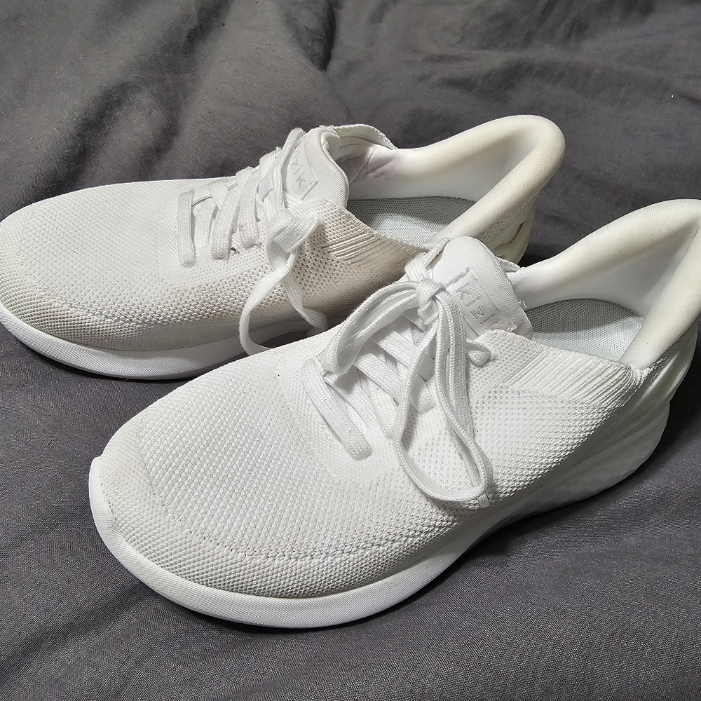 Kizik white sneakers, 7.5 wide